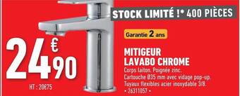 Brico Cash Mitigeur Lavabo Chrome offre