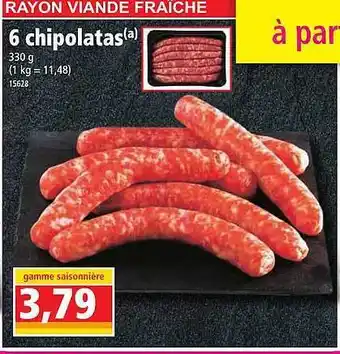 Norma 6 Chipolatas offre