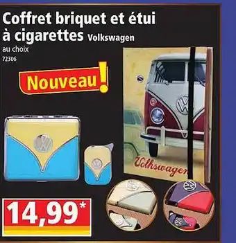Norma Coffret Briquet Et étui à Cigarettes Volkswagen Au Choix offre