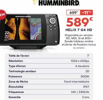 Helix 7 G4 Hd Humminbird