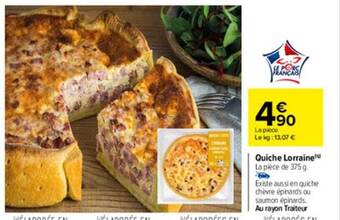 Carrefour Quiche Lorraine offre
