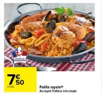 Carrefour Paëlla Royale offre