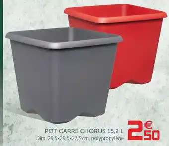 Pot Carre Chorus 15.2 L