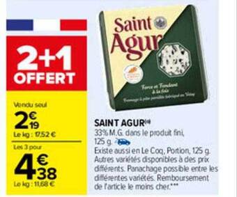 Carrefour Saint Agur offre