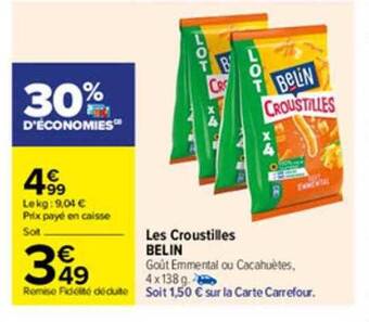 Carrefour Les Croustilles Belin offre