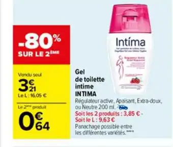 Carrefour Gel De Toilette Intime In Tima offre