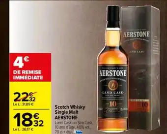 Carrefour Scotch Whisky Single Malt Aerstone offre