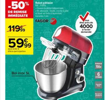 Carrefour Robot Pâtissier offre