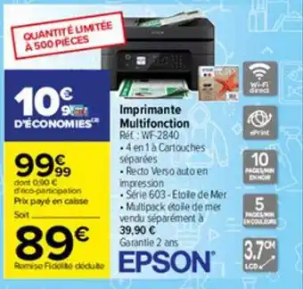 Carrefour Imprimante Multifonction Epson offre