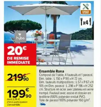 Carrefour Ensemble Rona Hyba offre