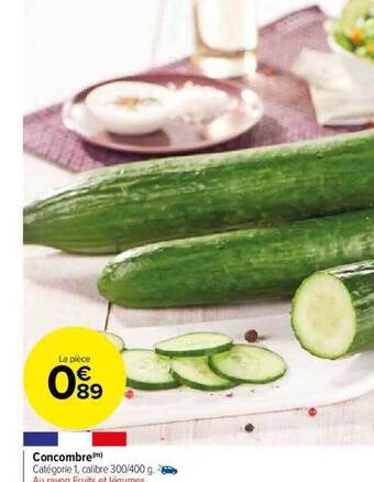 Carrefour Market Concombre offre