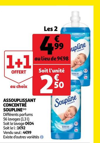 Auchan ASSOUPLISSANT CONCENTRÉ offre