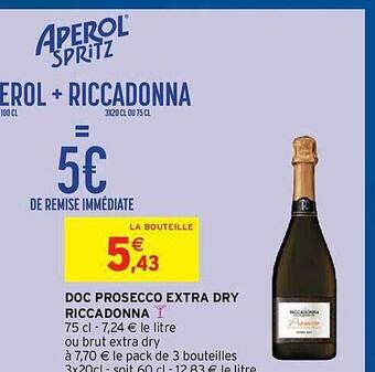 Doc Prosecco Extra Dry Riccadonna