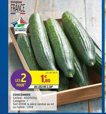 Intermarché Hyper Concombre offre