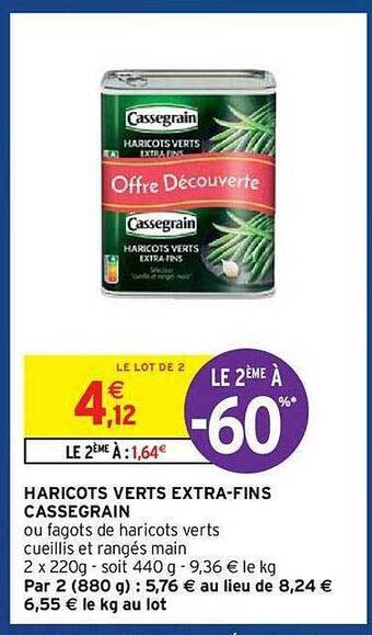 Haricots Verts Extra-fins Cassegrain