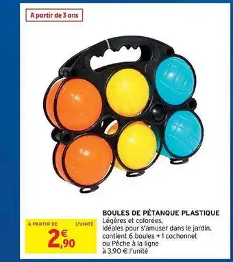 Intermarché Hyper Boules De Pétanque Plastique offre