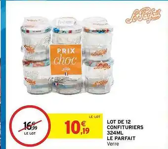 Lot De 12 Confitures 324ml Le Parfait