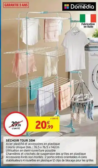 Intermarché Hyper Séchoir Tour 35 M Domédia offre