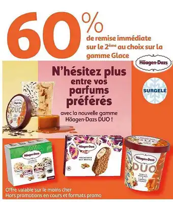 Auchan La Gamme Glace Häagen-dazs offre