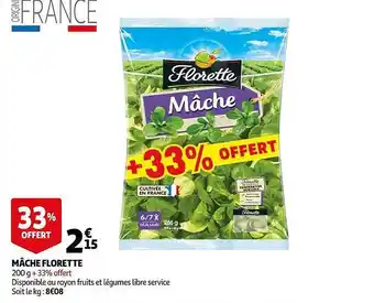 Auchan Mâche Florette offre