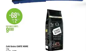 Casino Supermarchés Café Grains Carte Noire offre