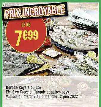 Casino Supermarchés Dorade Royale Ou Bar offre
