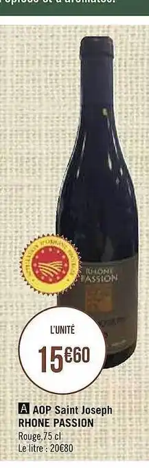 Aop Saint Joseph Rhône Passion