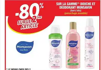 Cora x Carrefour La Gamme Douche Et Déodorant Monsavon offre
