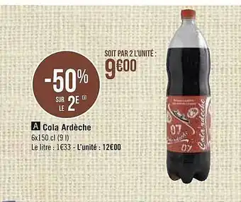 Casino Supermarchés Cola Ardèche offre