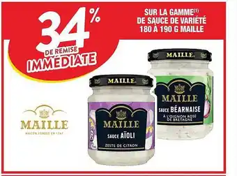 Cora x Carrefour La Gamme De Sauce De Variété 1800 à 190 G Maille offre