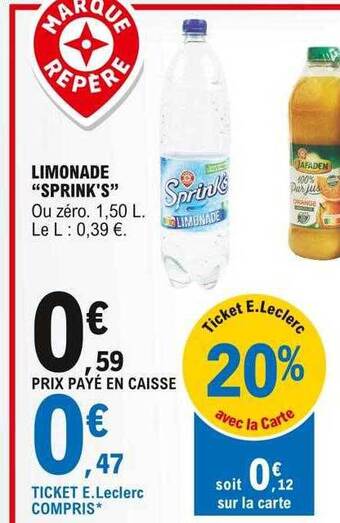 E.Leclerc Limonade offre