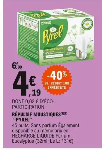 E.Leclerc Répulsif Moustiques offre