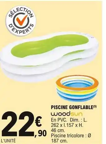 E.Leclerc Piscine Gonflable Woodsun offre
