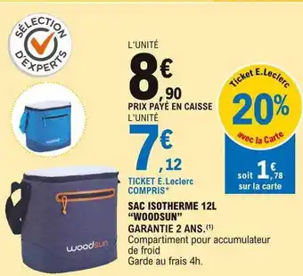Sac Isotherme 12l