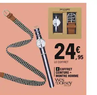 E.Leclerc Coffret Ceinture + Montre Homme Yves Dorsey offre