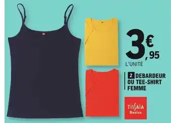 E.Leclerc Débardeur Ou Tee-shirt Femme Tissaia offre
