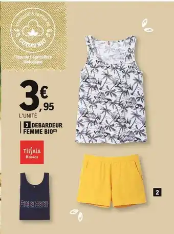 E.Leclerc Débardeur Femme Bio Tissaia offre