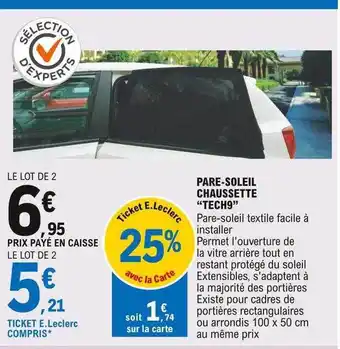 E.Leclerc Pare-soleil Chaussette offre