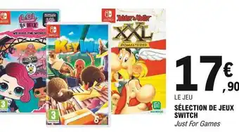 E.Leclerc Sélection De Jeux Switch offre