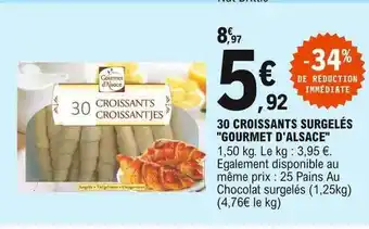 30 Croissants Surgelés