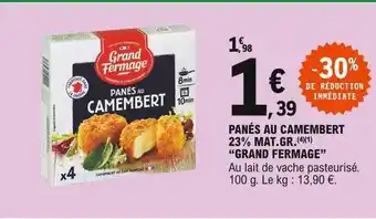 E.Leclerc Panés Au Camembert 23% Mat.gr. offre