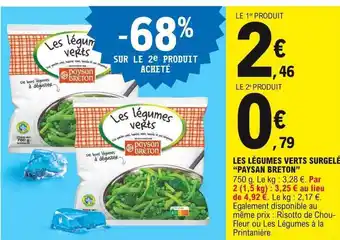 E.Leclerc Les Légumes Verts Surgelé offre
