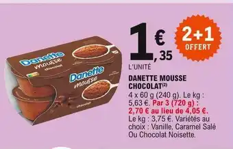 E.Leclerc Danette Mousse Chocolat offre
