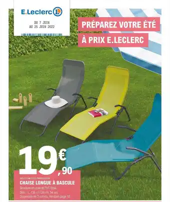 Chaise Longue à Bascule