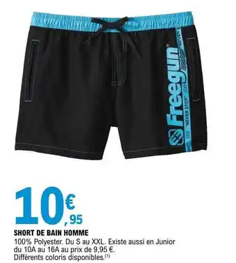 E.Leclerc Short De Bain Homme offre