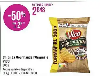 Géant Casino Chips La Gourmande L'originale Vico offre