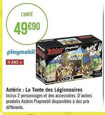 Géant Casino Astérix : La Tente Des Légionnaires Playmobil offre