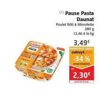 Colruyt Pause Pasta Daunat offre