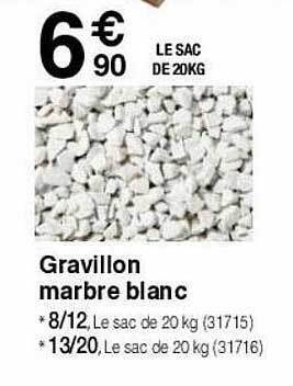 Gravillon Marbre Blanc