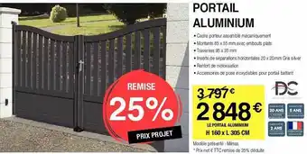 Chretien Matériaux Portail Aluminium offre